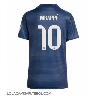 Camisa de Futebol Real Madrid Kylian Mbappe #10 Equipamento Secundário Mulheres 2025-26 Manga Curta Camisa de Futebol Real Madrid Kylian Mbappe #10 Equipamento Secundário Mulheres 2025-26 Manga Curta